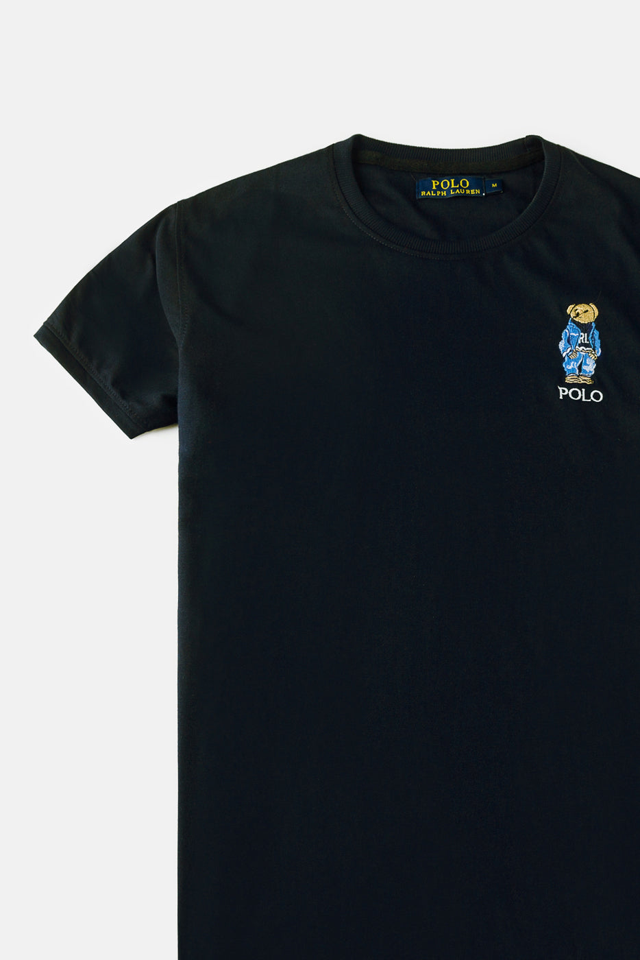 RL Imported Bear Big Pony T Shirt – Black