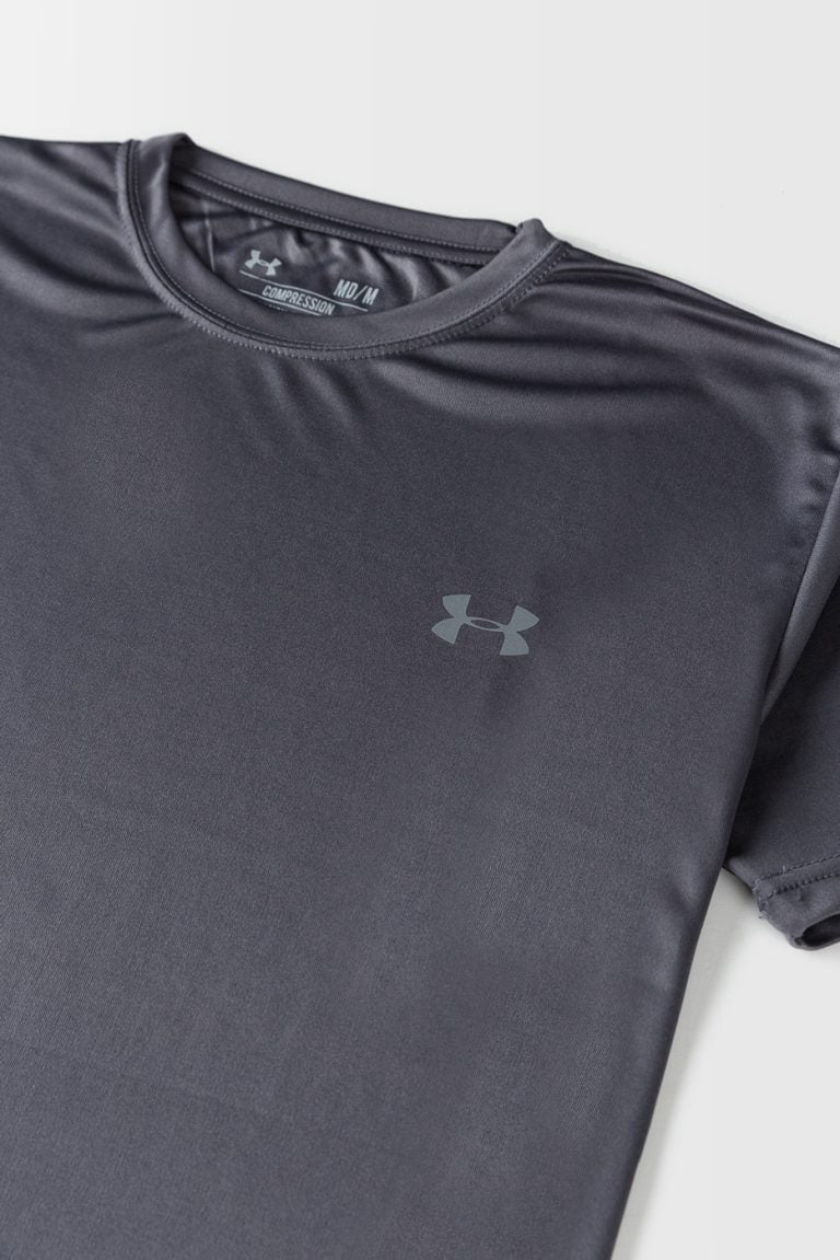 UA Imported Dri-FIT Plain T Shirt – Grey