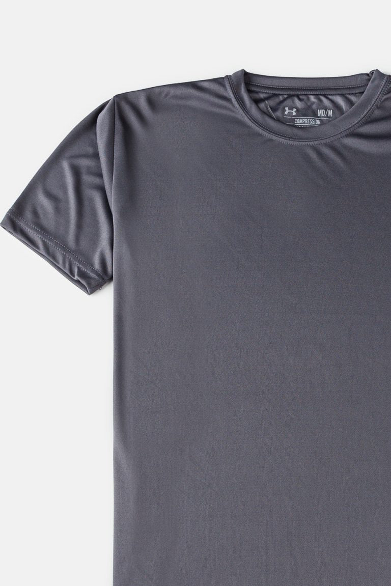 UA Imported Dri-FIT Plain T Shirt – Grey