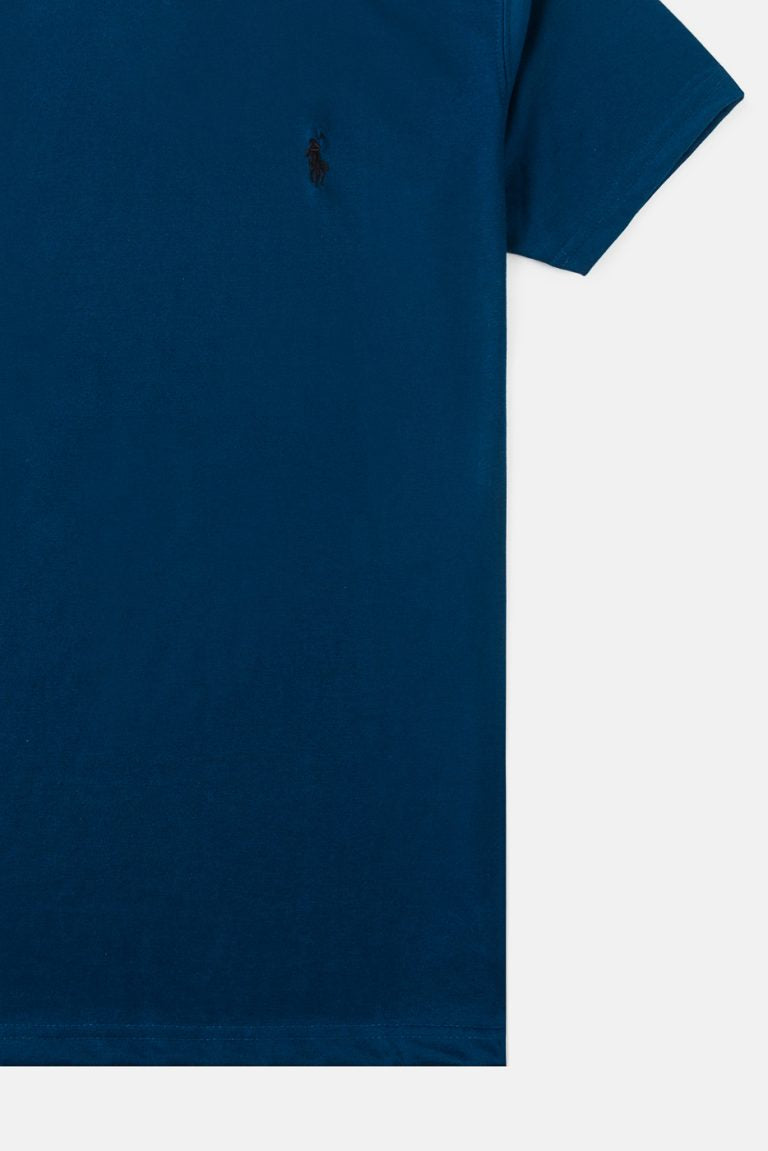 RL Premium Cotton T Shirt – Deep Blue