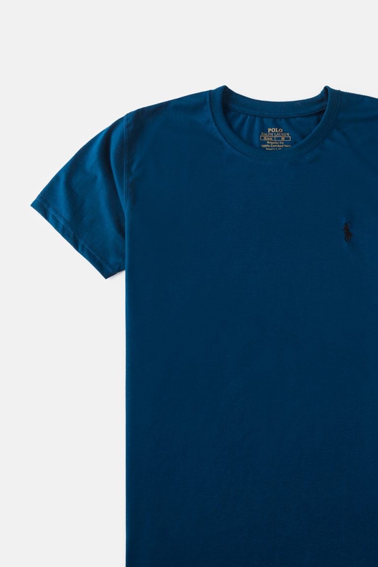 RL Premium Cotton T Shirt – Deep Blue