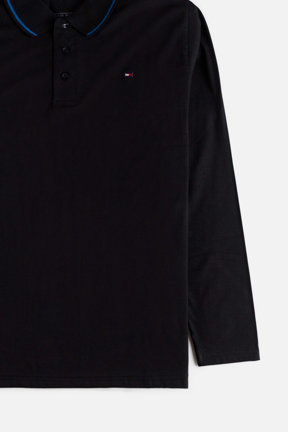 Tommy Cotton Full Polo Shirt – Black