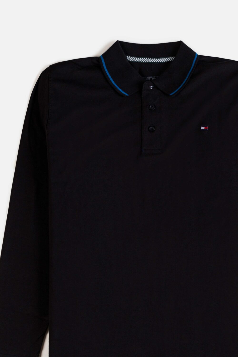 Tommy Cotton Full Polo Shirt – Black