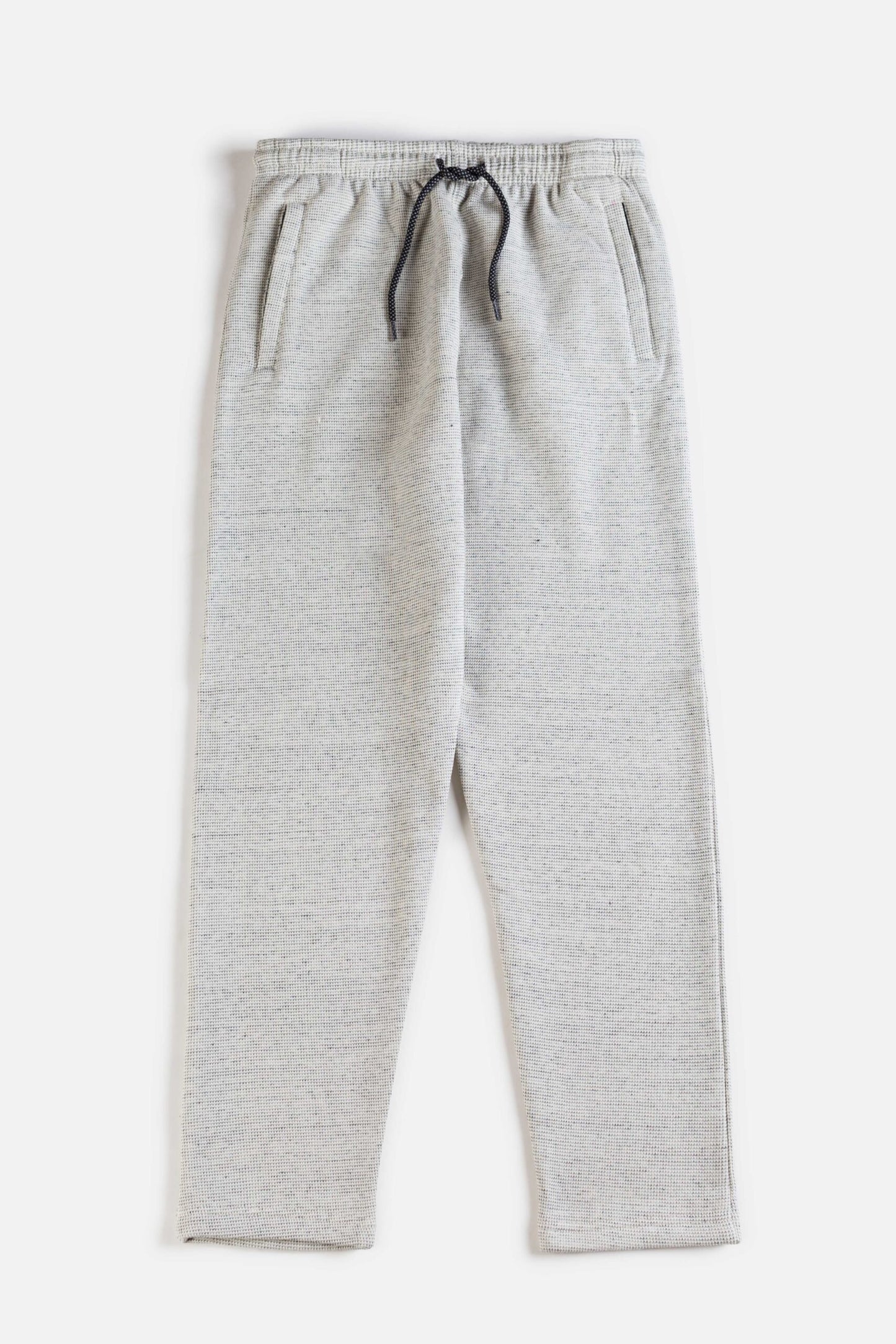 ZR Imported Premium Fleece Straight Trouser – Textured White