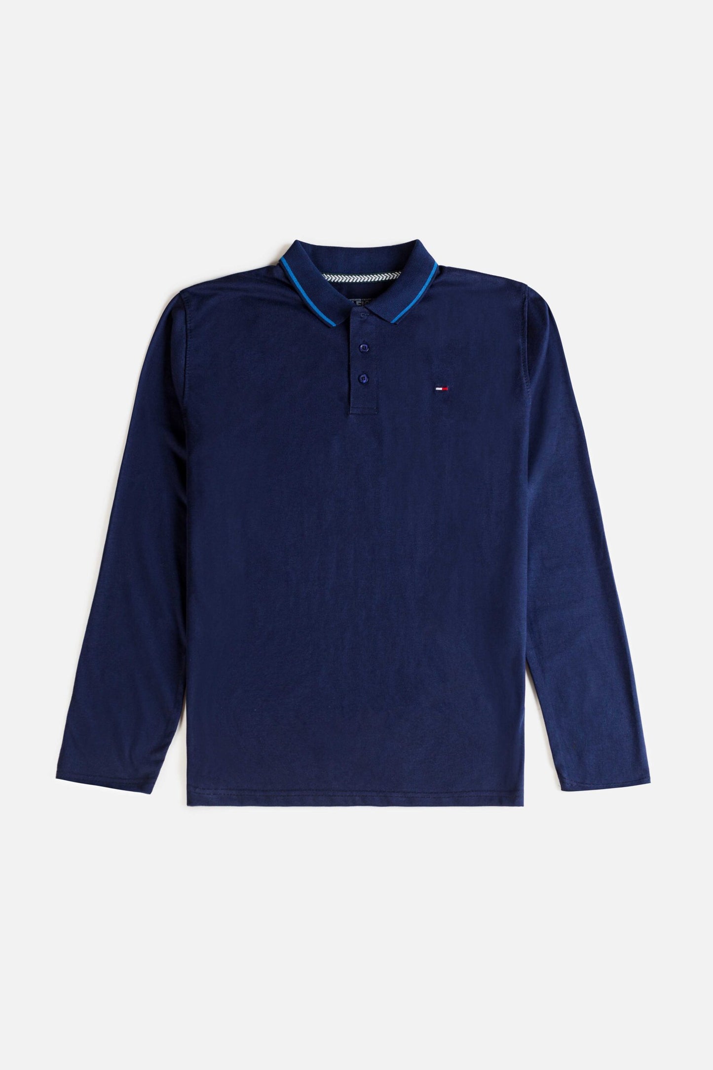Tommy Cotton Full Polo Shirt – Dark Blue