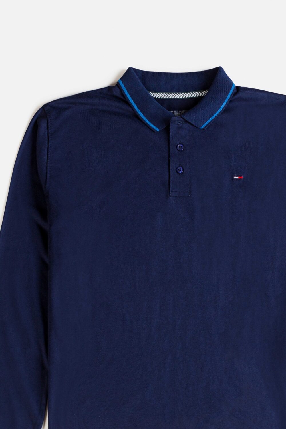 Tommy Cotton Full Polo Shirt – Dark Blue