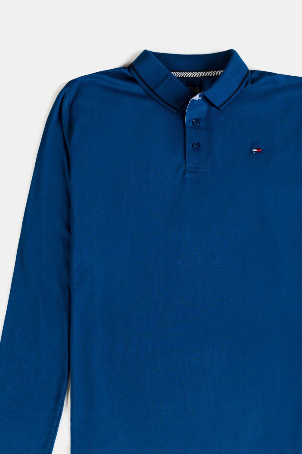 Tommy Cotton Full Polo Shirt – Deep Blue