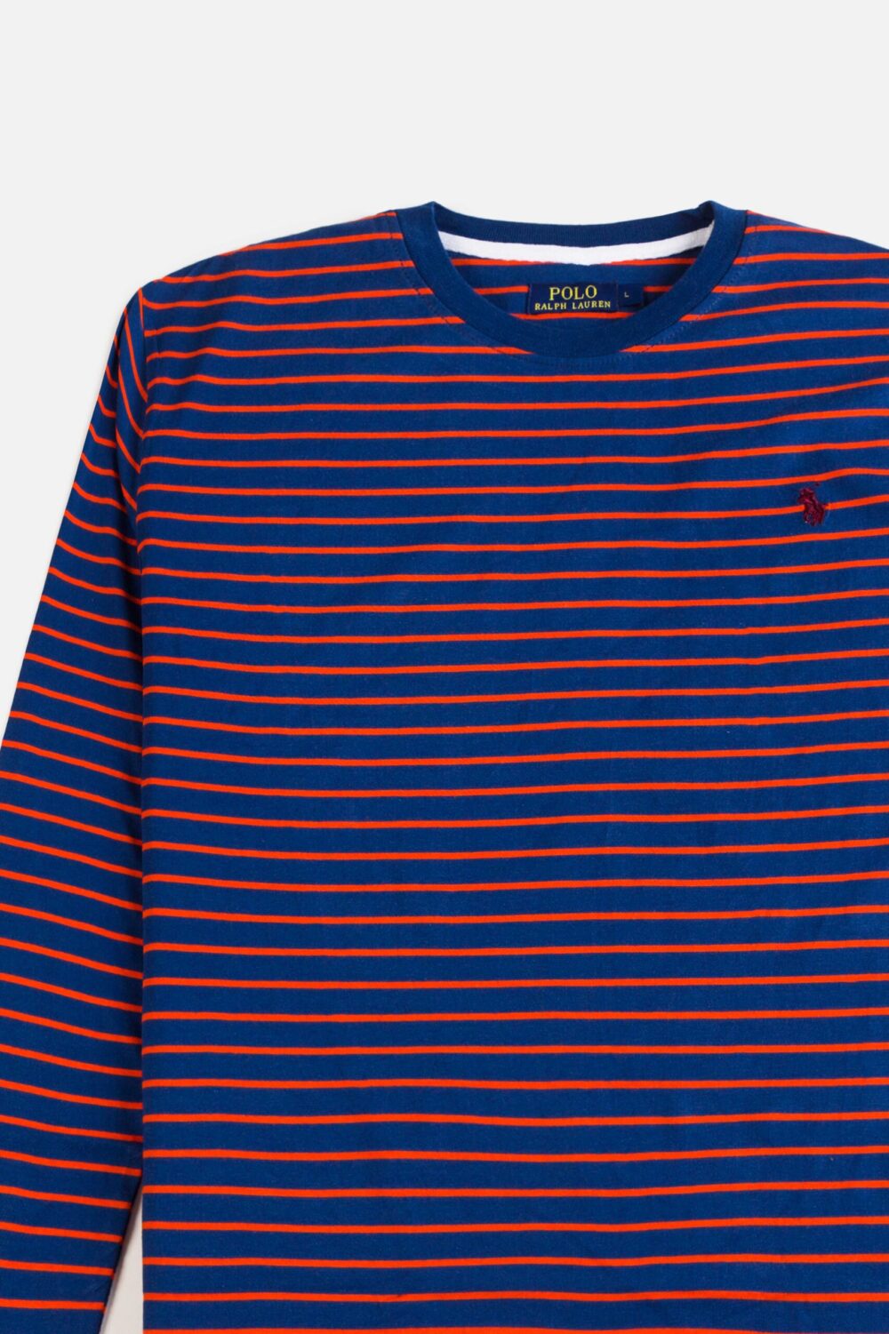 RL Premium Winter Full T Shirt – Blue Stripes