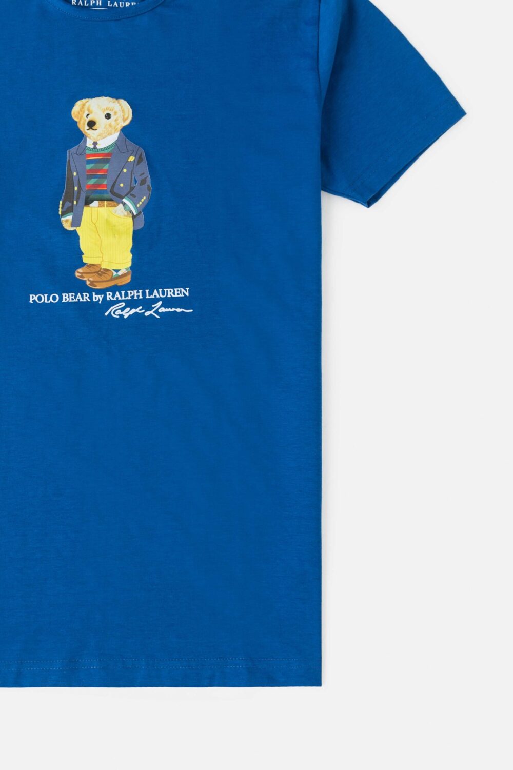 RL Imported Bear Print T Shirt – Deep Blue