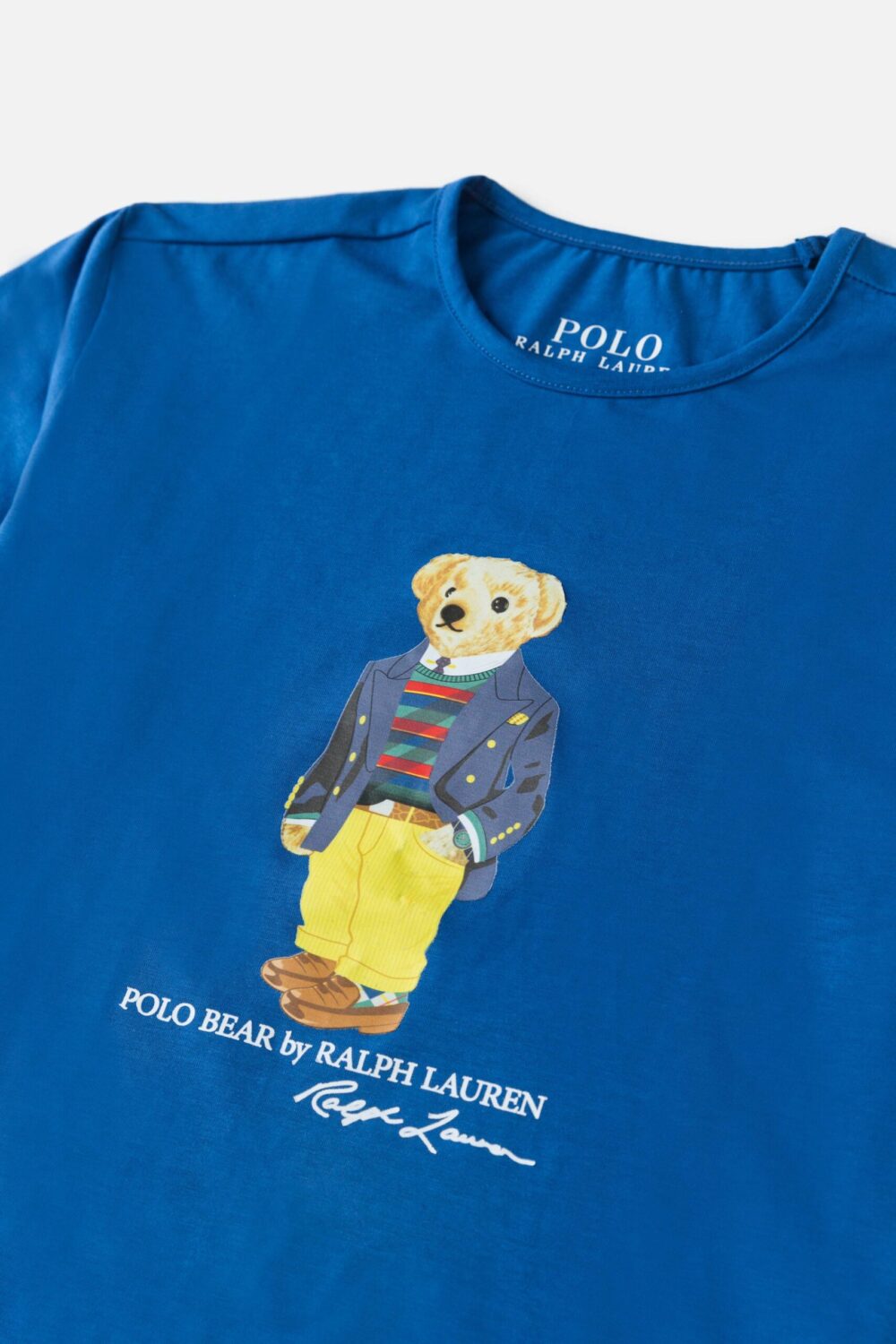 RL Imported Bear Print T Shirt – Deep Blue
