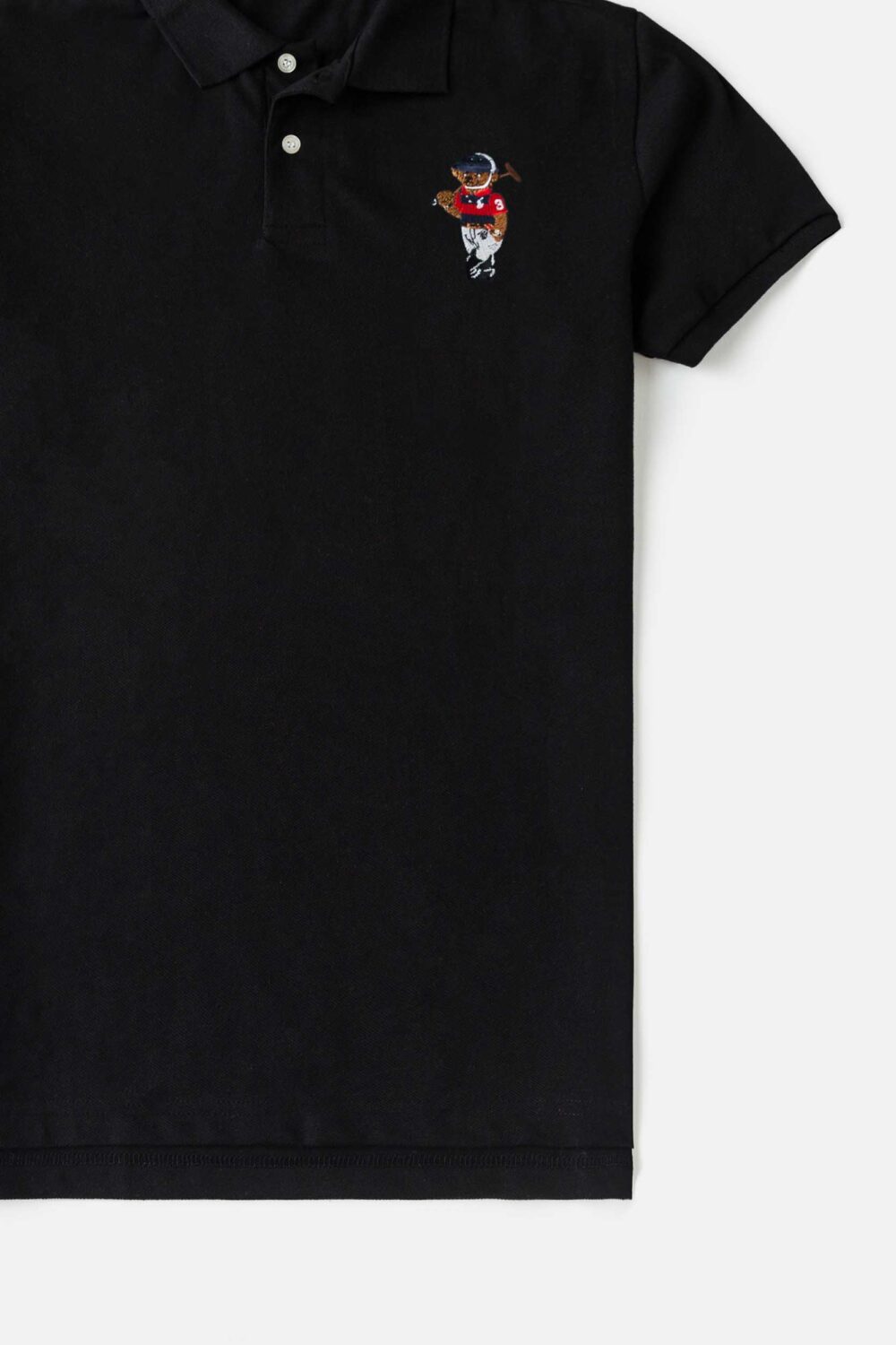 RL Imported Multi Bear Pony Polo Shirt – Black