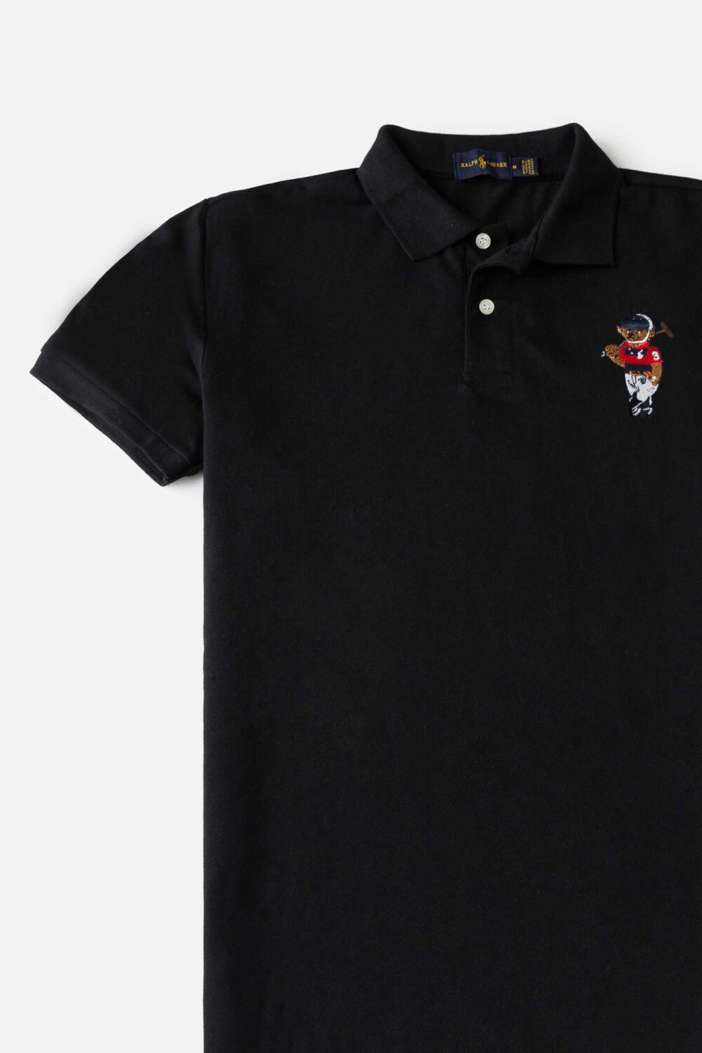 RL Imported Multi Bear Pony Polo Shirt – Black