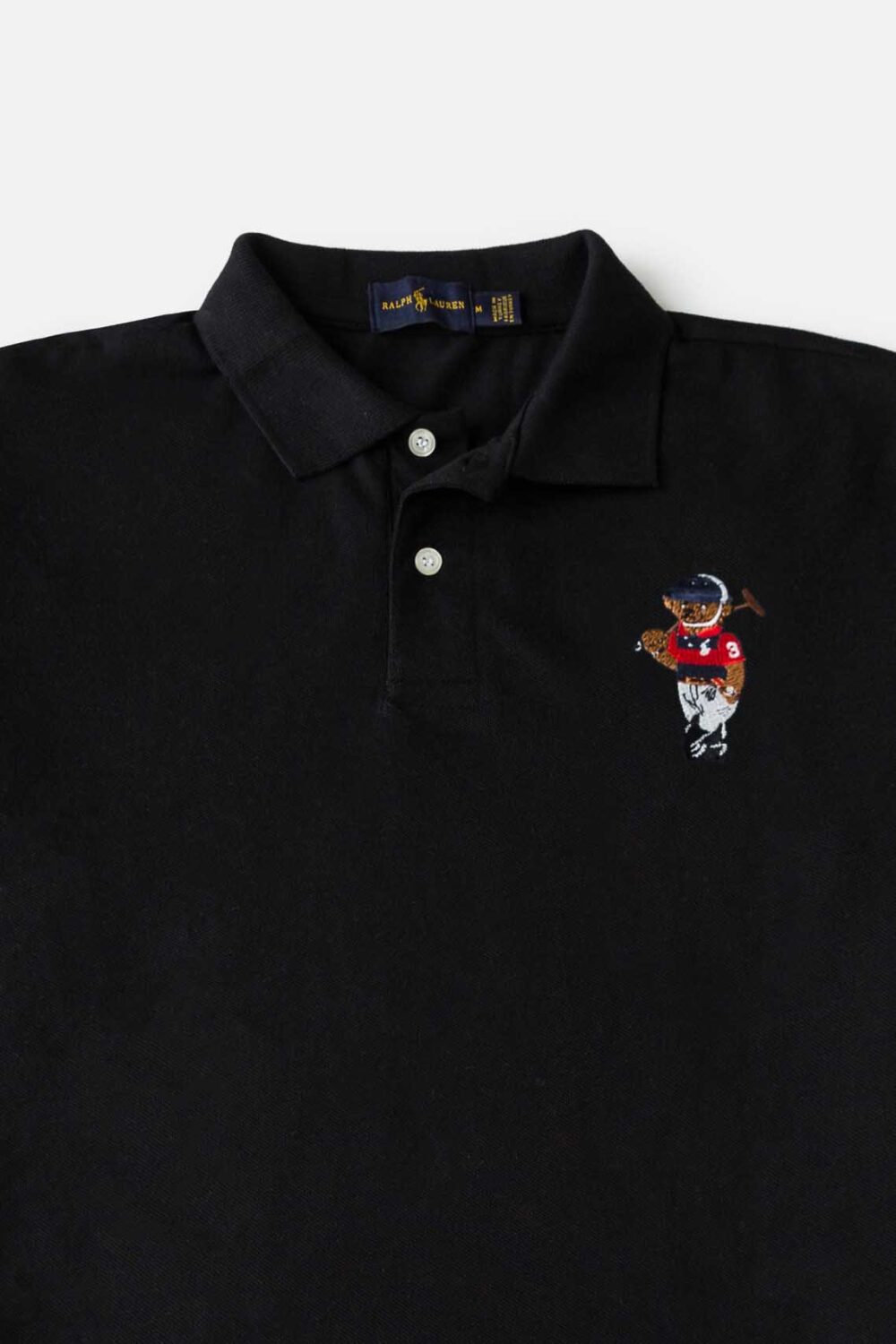 RL Imported Multi Bear Pony Polo Shirt – Black