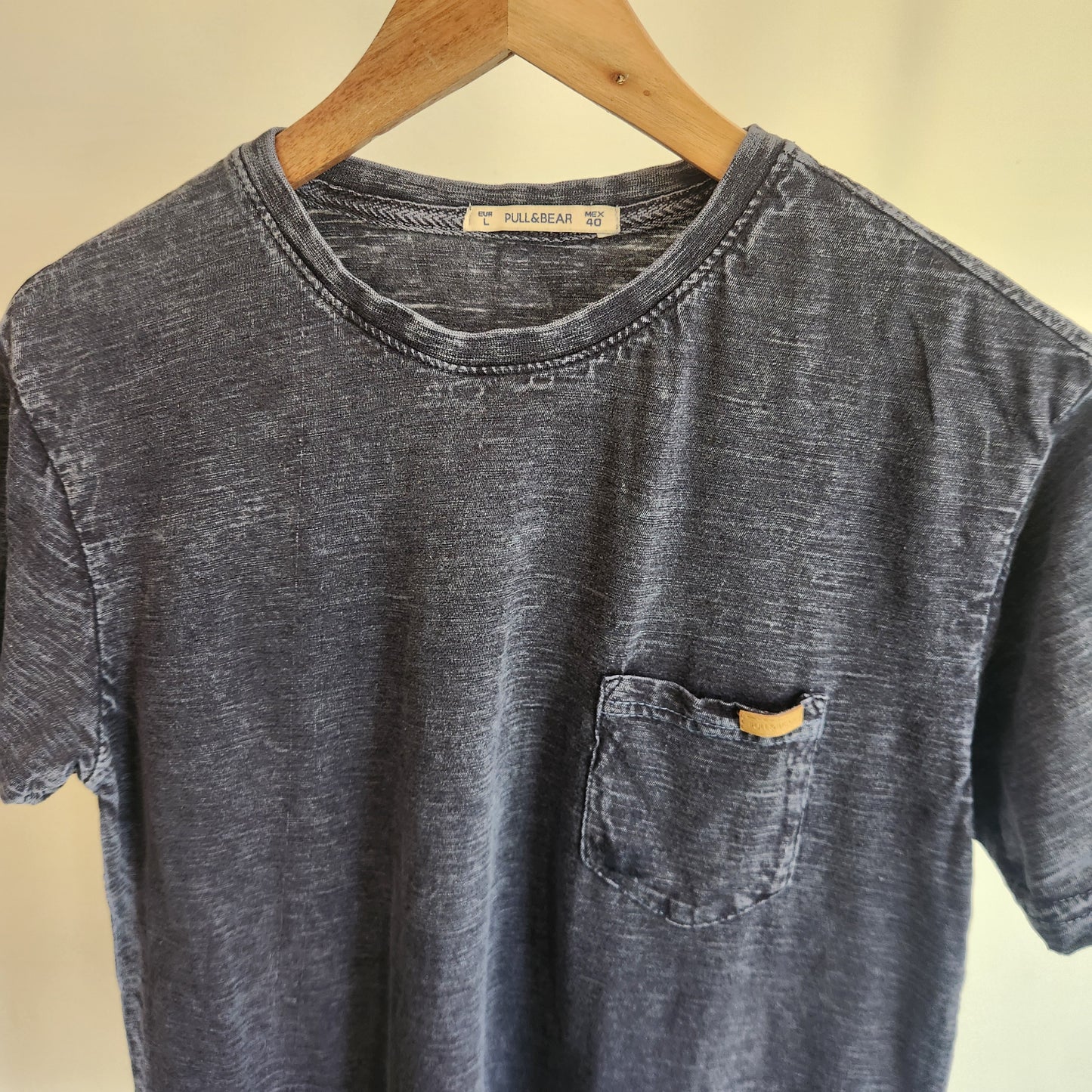 Pull & Bear Acid Wash-Navy Blue