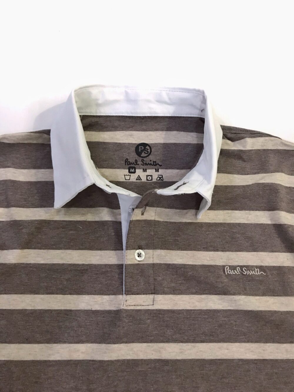 Paul Smith Cotton Rugby Polo Shirt – Beige Stripes