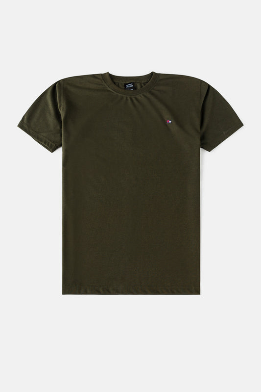 Tommy Premium Cotton T Shirt – Army Green