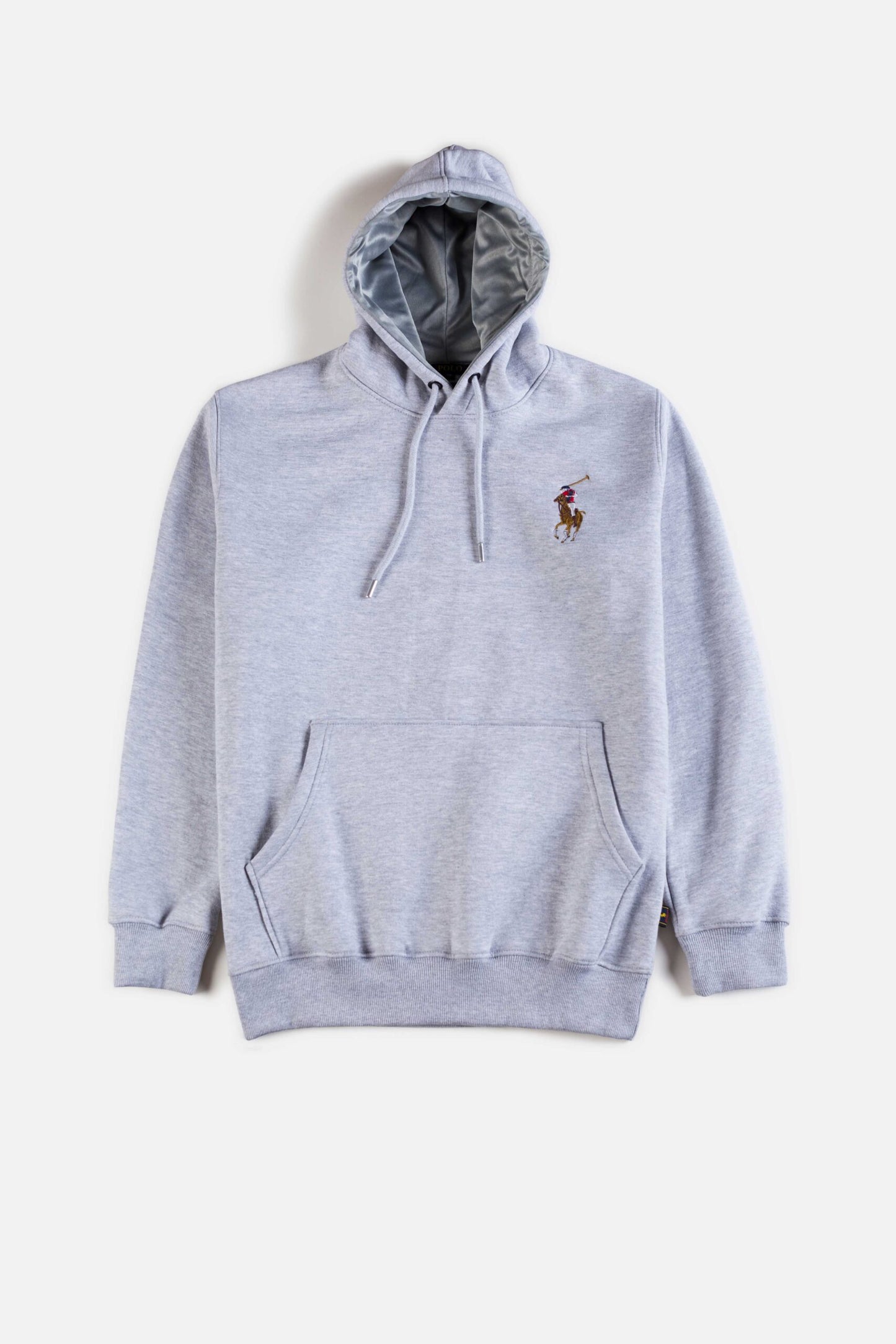 RL Premium Fleece Multi Pony Hoodie – Grey