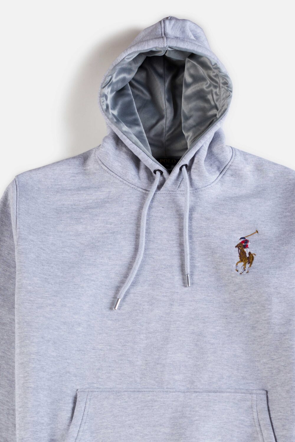 RL Premium Fleece Multi Pony Hoodie – Grey