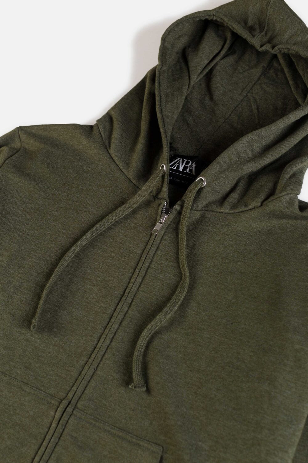 ZR Premium Fleece Zipper Hoodie – Army Green