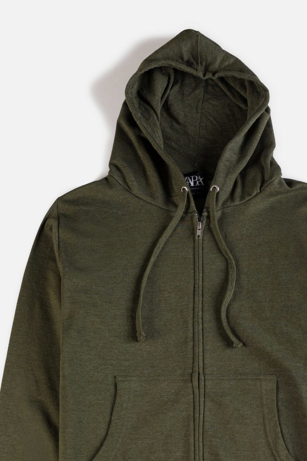 ZR Premium Fleece Zipper Hoodie – Army Green