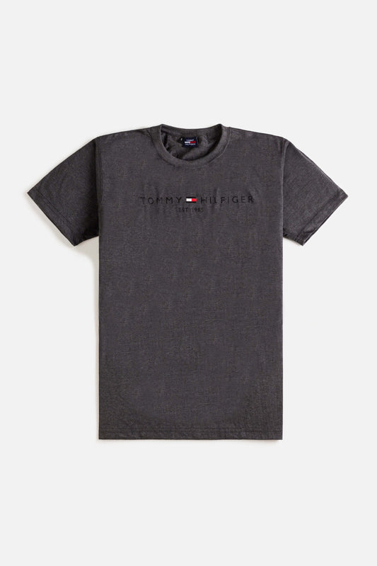 Tommy Basic T Shirt – Charcoal