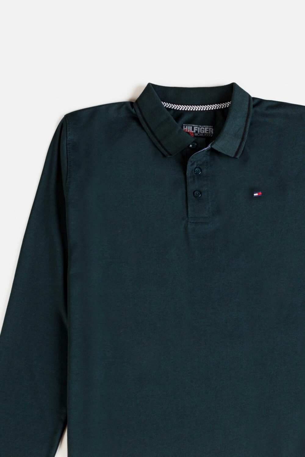 Tommy Cotton Full Polo Shirt – Green