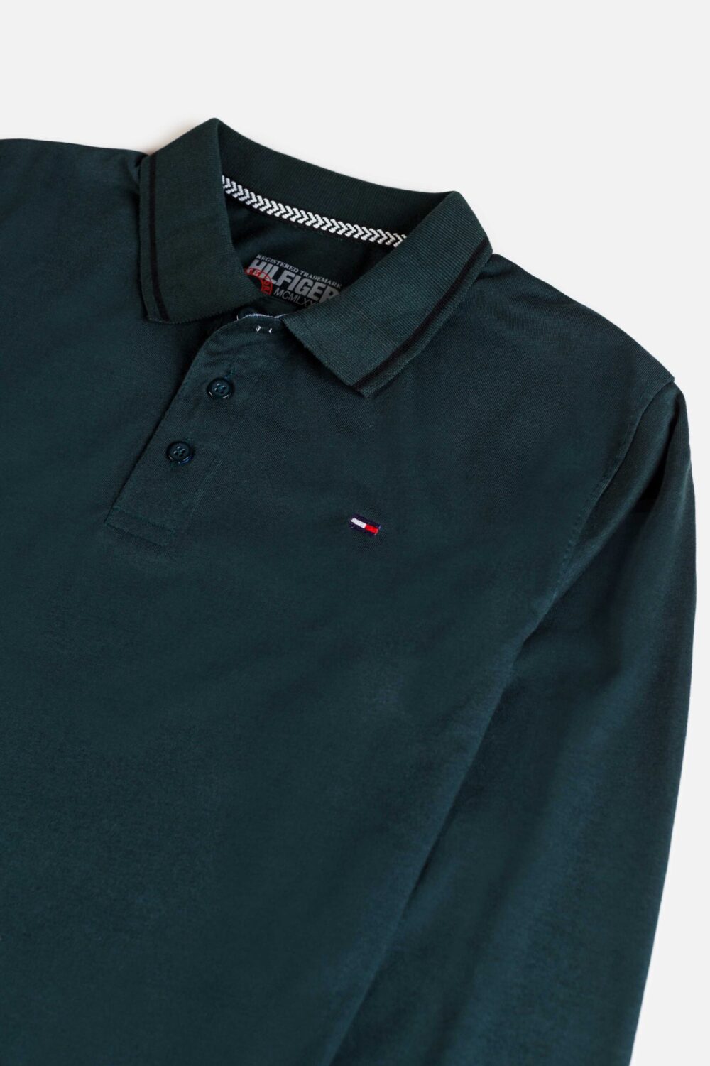 Tommy Cotton Full Polo Shirt – Green