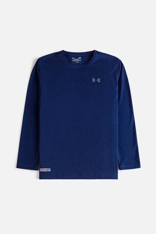 Under Armour Full Sleeves Dri-FIT T Shirt – Navy Blue