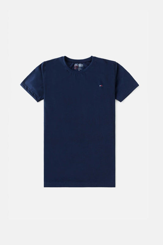 Tommy Premium Cotton T Shirt – Navy Blue