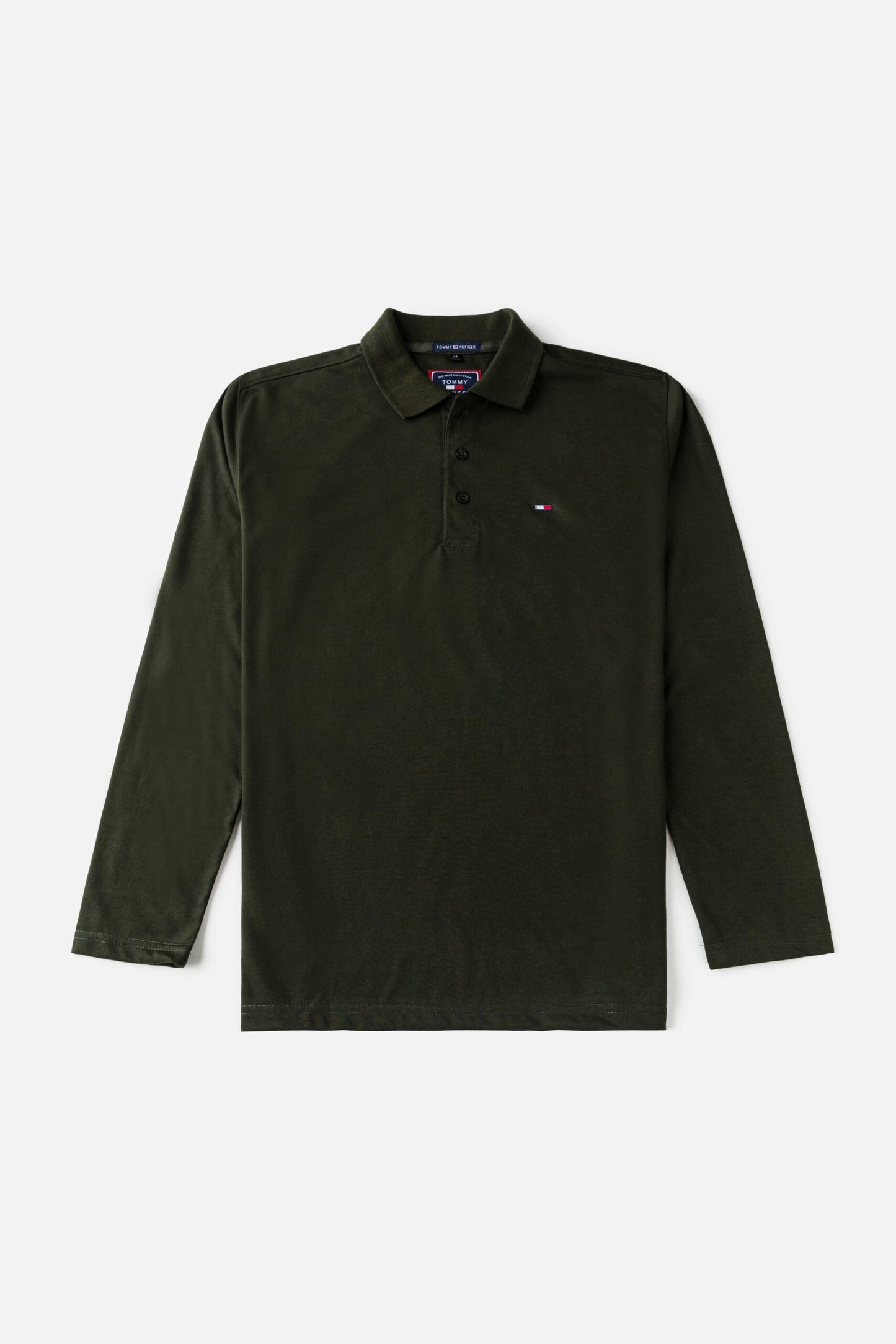 Tommy Premium Full Polo Shirt – Army Green