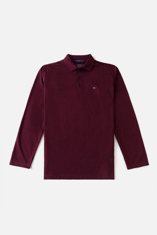 Tommy Premium Full Polo Shirt – Maroon