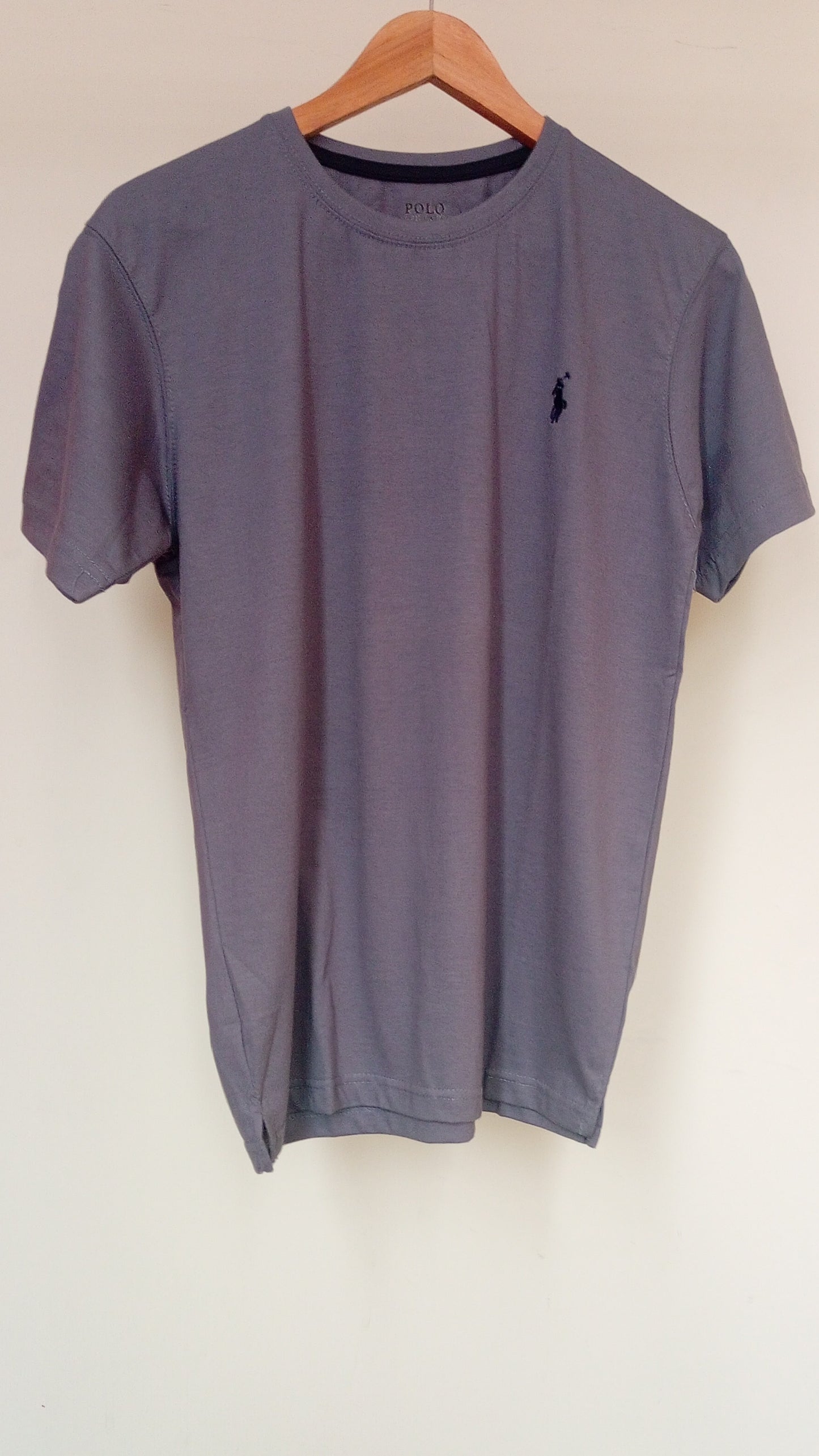 RL Premium Cotton T Shirt – Cyan Blue